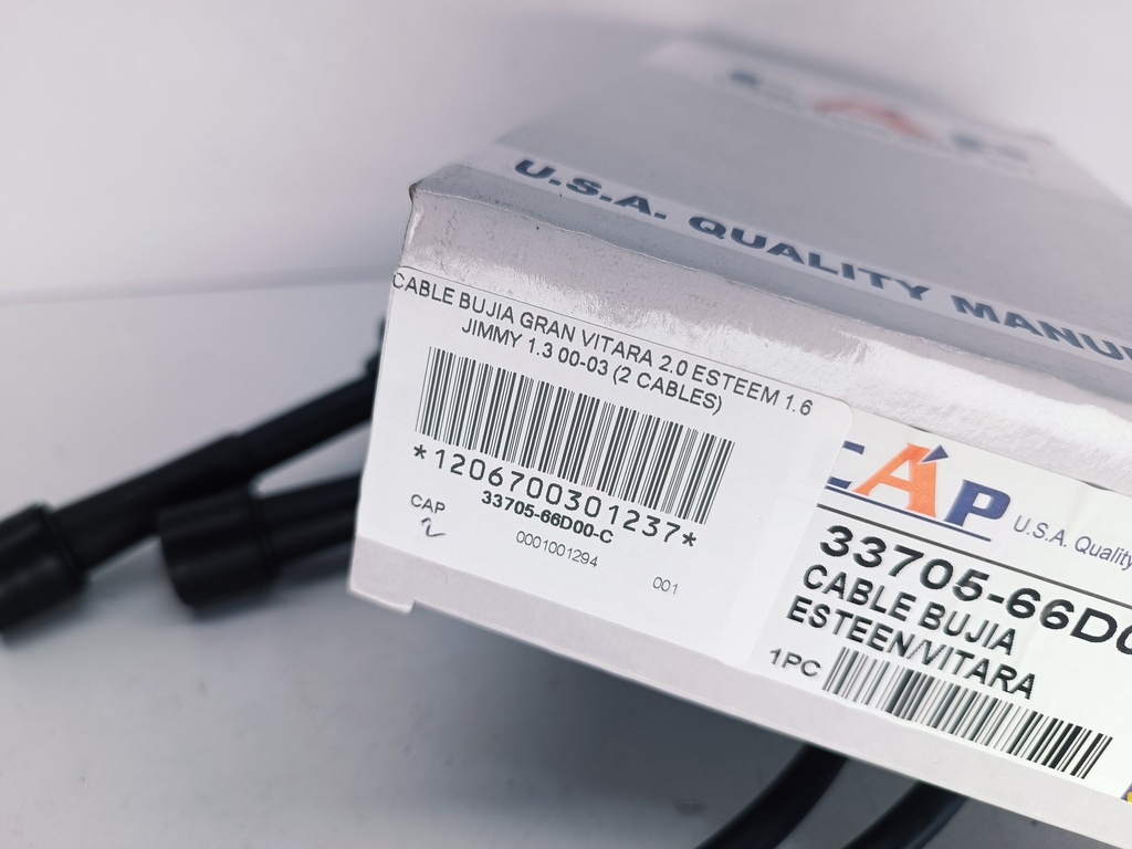 CABLE BUJIA GRAN VITARA 2.0 ESTEEM 1.6 JIMMY 1.3 00-03 (2 CABLES) - Vista 5