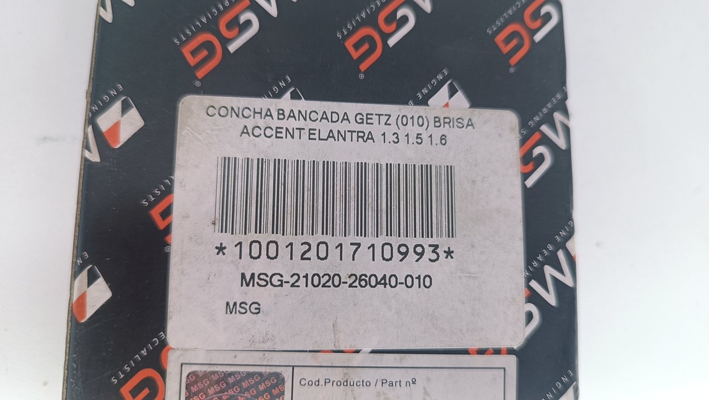 CONCHA BANCADA GETZ (010) BRISA ACCENT ELANTRA 1.3 1.5 1.6 - Vista 5