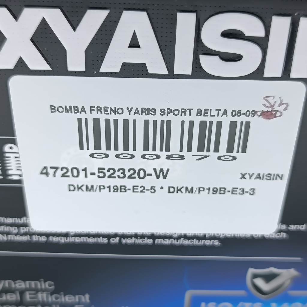 BOMBA FRENO YARIS SPORT BELTA 06-09 SINC - Vista 10