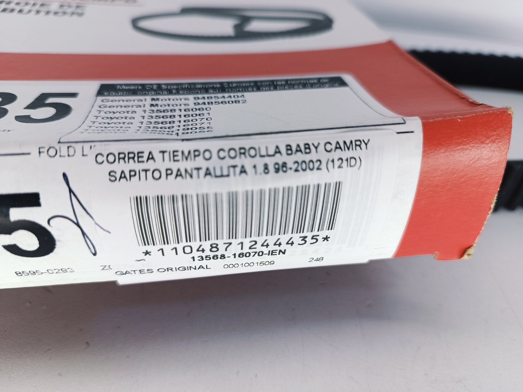 CORREA TIEMPO COROLLA BABY CAMRY SAPITO PANTALLITA 1.8 96-2002 (121D) - Vista 4