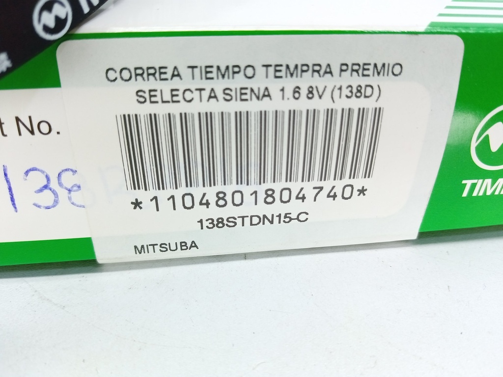 CORREA TIEMPO SIENA PALIO FIRE 1.316V 01-07 (124D) - Vista 9