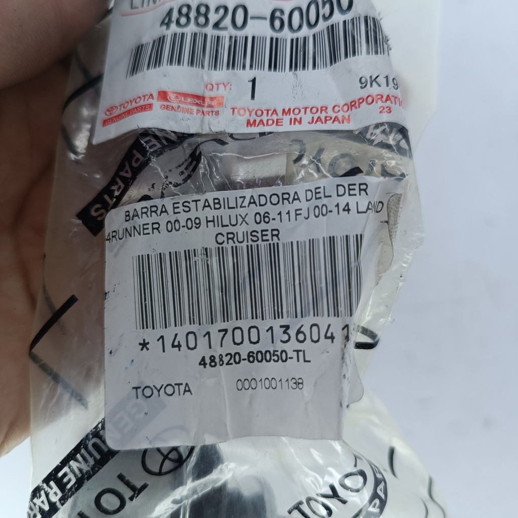 BARRA ESTABILIZADORA DEL DER 4RUNNER 00-09 HILUX 06-11 FJ 00-14 LAND CRUISER - Vista 4