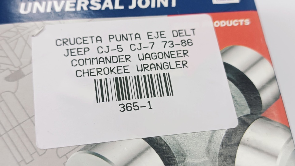 CRUCETA R/INT PUNTA EJE 4X4 DELANTERA WAGONEER CHEROKEE 78 TODOS LOS CJ ADELANTE IGUAL 365 - Vista 4