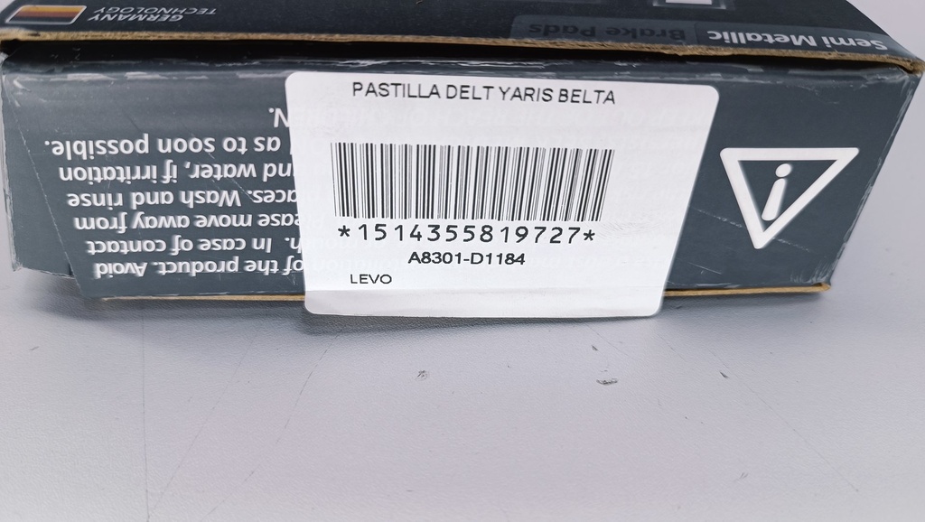 PASTILLA DELT YARIS BELTA - Vista 4