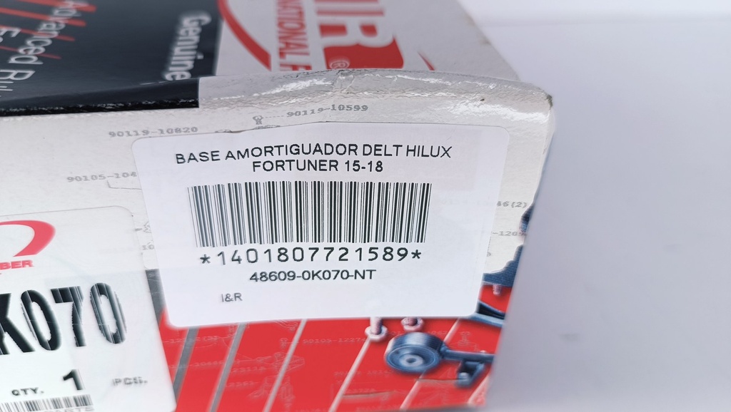 BASE AMORTIGUADOR DELT HILUX FORTUNER 15-18 DUBAI - Vista 4