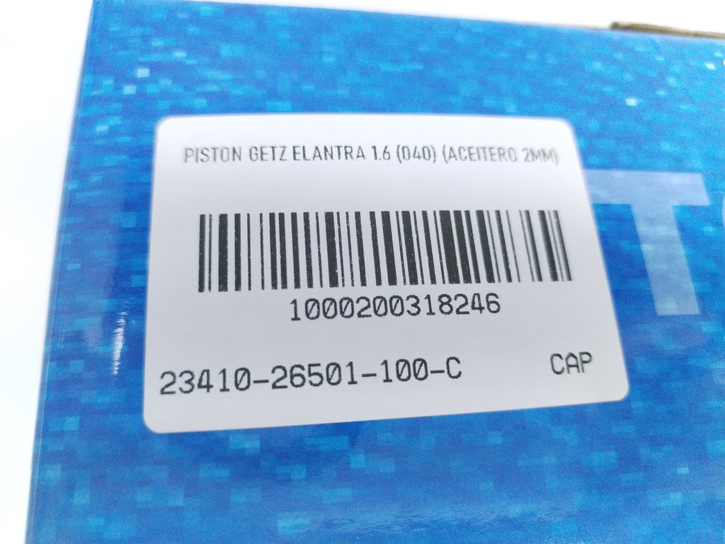 PISTON GETZ ELANTRA 1.6 (040) (1.2X1.2X2 76.5MM) - Vista 5