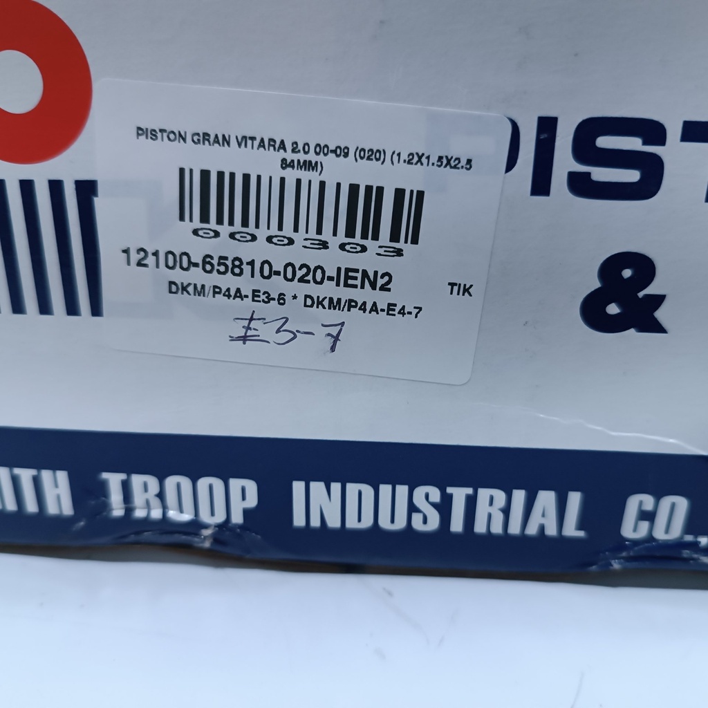 PISTON GRAN VITARA 2.0 00-09 (020) (1.2X1.5X2.5 84MM) - Vista 8