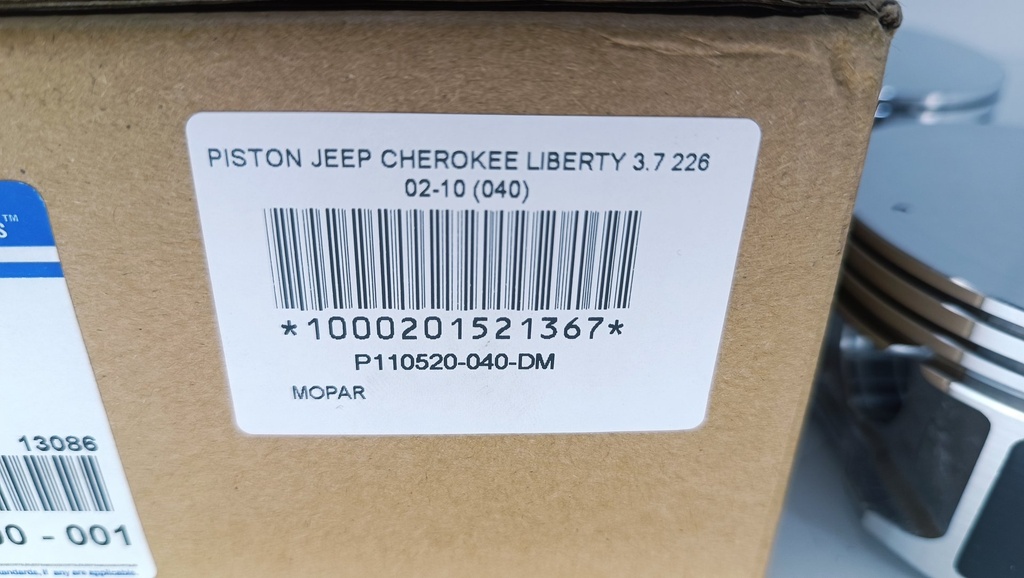 PISTON JEEP CHEROKEE LIBERTY 3.7 226 02-10 (040) (1.5X1.5X3 93MM) - Vista 6
