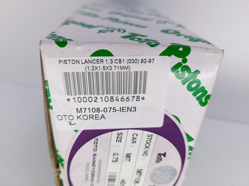 PISTON LANCER 1.3 CB1 (030) 92-97 (1.2X1.5X3 71MM) - Vista 4