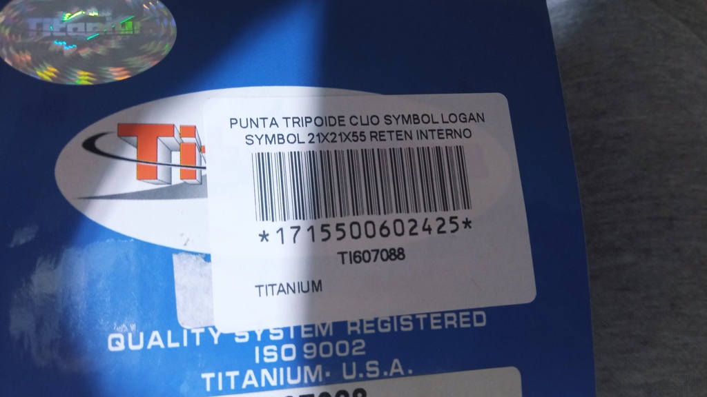 PUNTA TRIPOIDE CLIO SYMBOL LOGAN SYMBOL 21X21X55 RETEN INTERNO - Vista 4