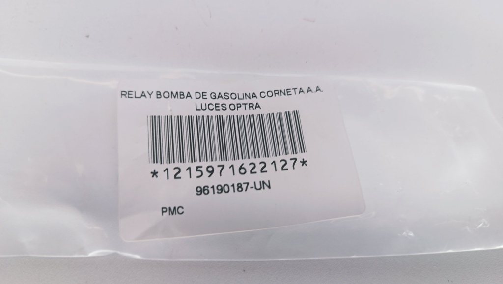 RELAY BOMBA DE GASOLINA CORNETA A.A. LUCES OPTRA - Vista 5