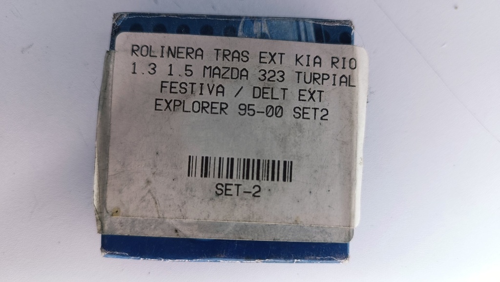 ROLINERA TRAS EXT KIA RIO 1.3 1.5 MAZDA 323 TURPIAL FESTIVA / DELT EXT EXPLORER 95-00 SET2 - Vista 4