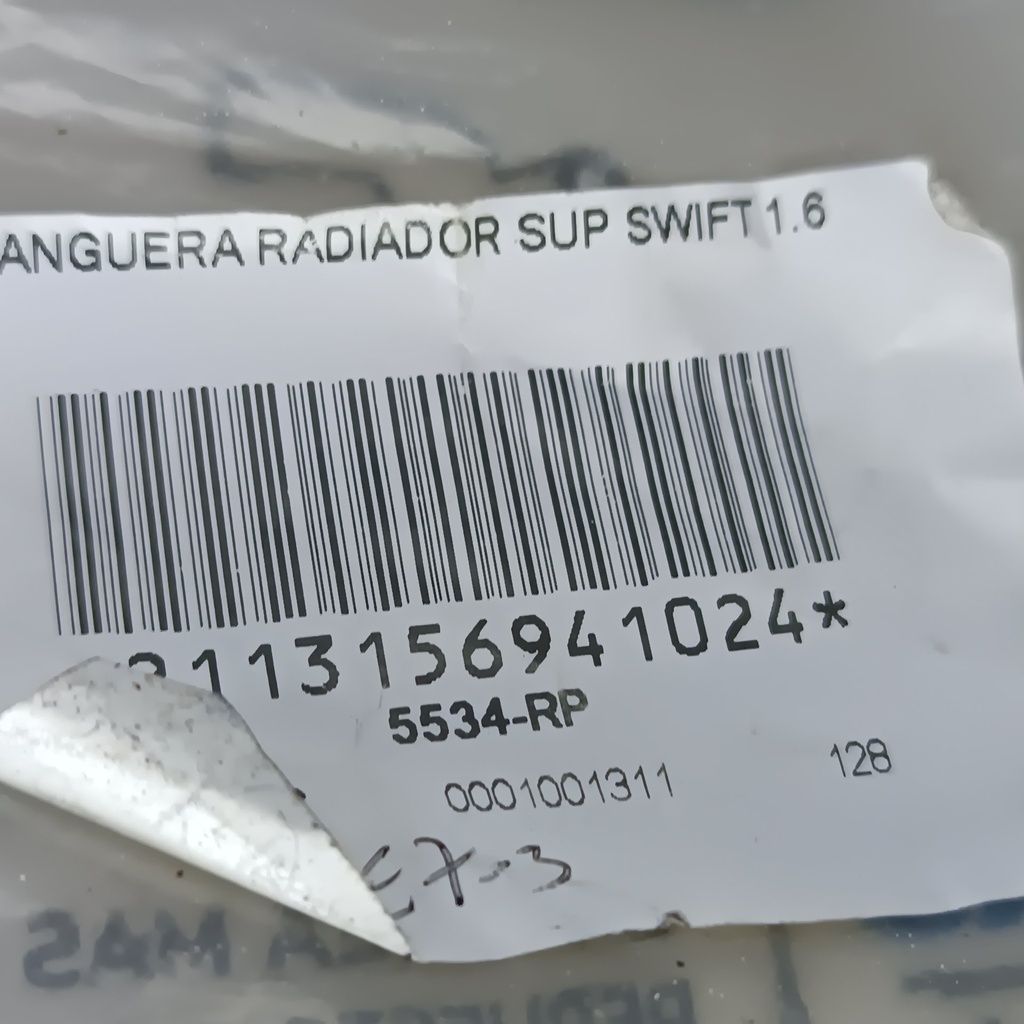 MANGUERA RADIADOR SUP SWIFT 1.6 - Vista 3