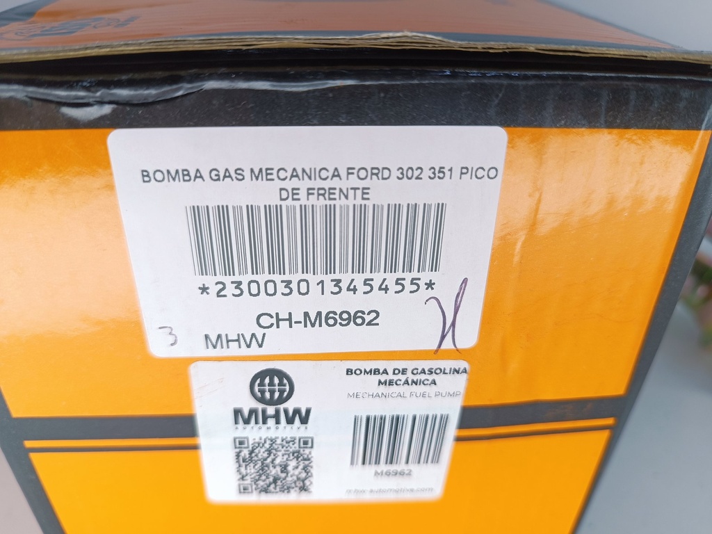BOMBA GAS MECANICA FORD 302 351 PICO DE FRENTE - Vista 3
