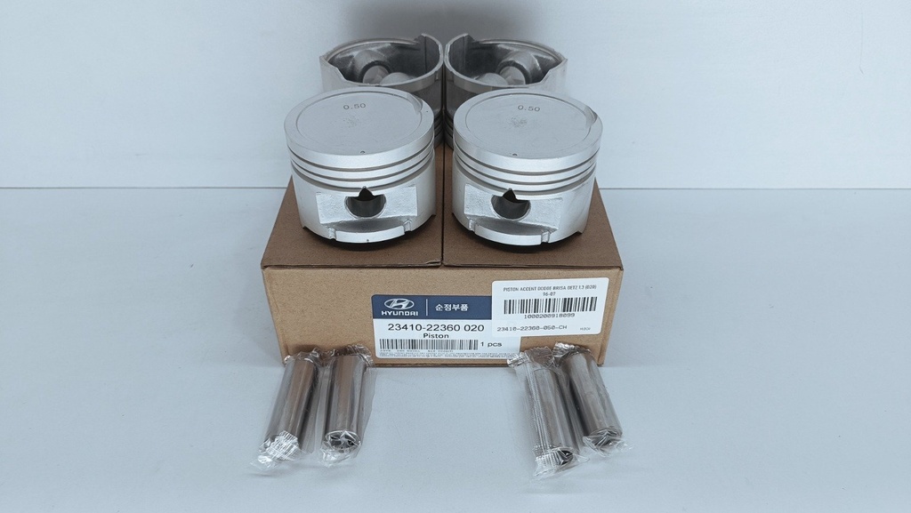 PISTON ACCENT DODGE BRISA GETZ 1.3 (STD) 96-07 (1.5X1.5X3 71.5MM) - Vista 2