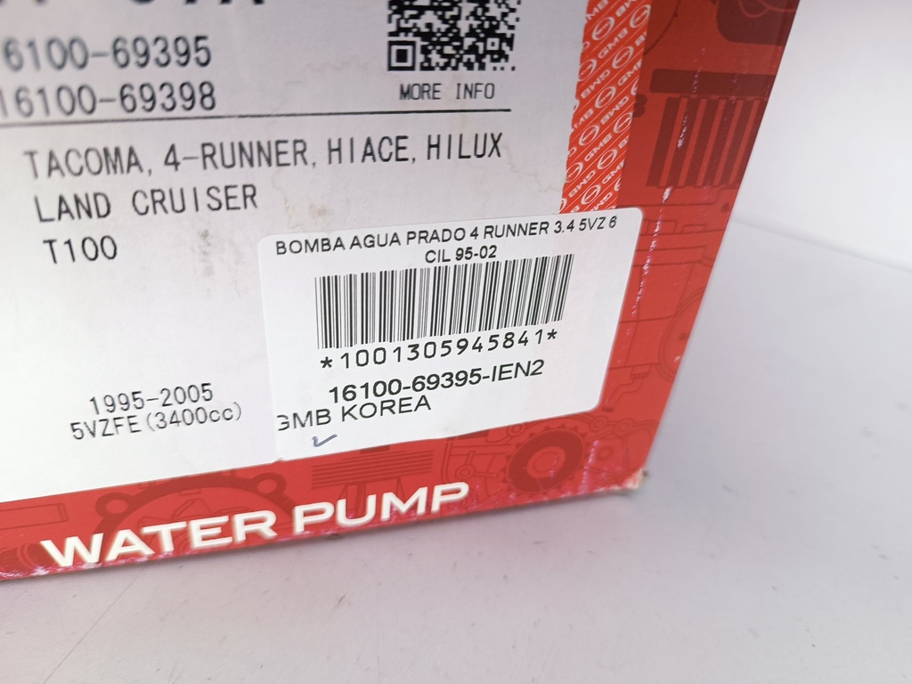 BOMBA AGUA PRADO 4 RUNNER 3.4 5VZ 6 CIL 95-02 - Vista 4