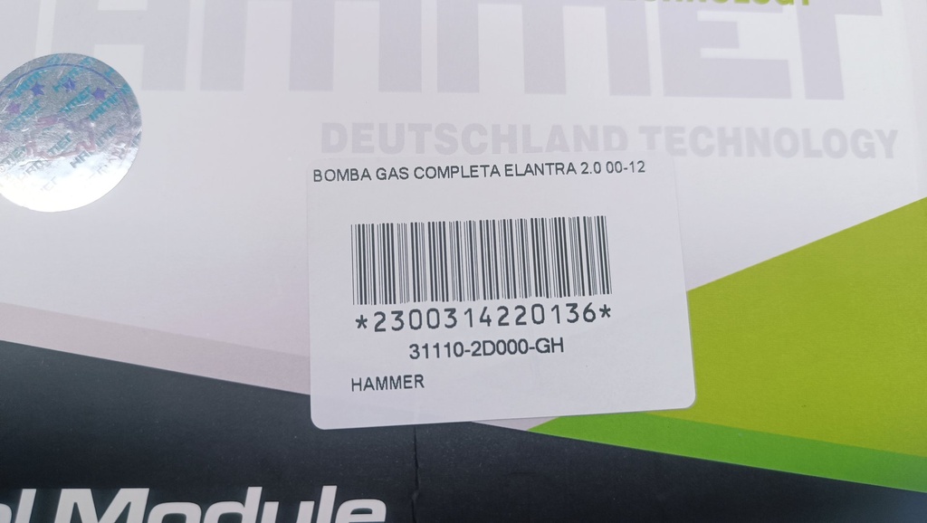 BOMBA GAS COMPLETA ELANTRA 2.0 00-12 - Vista 5