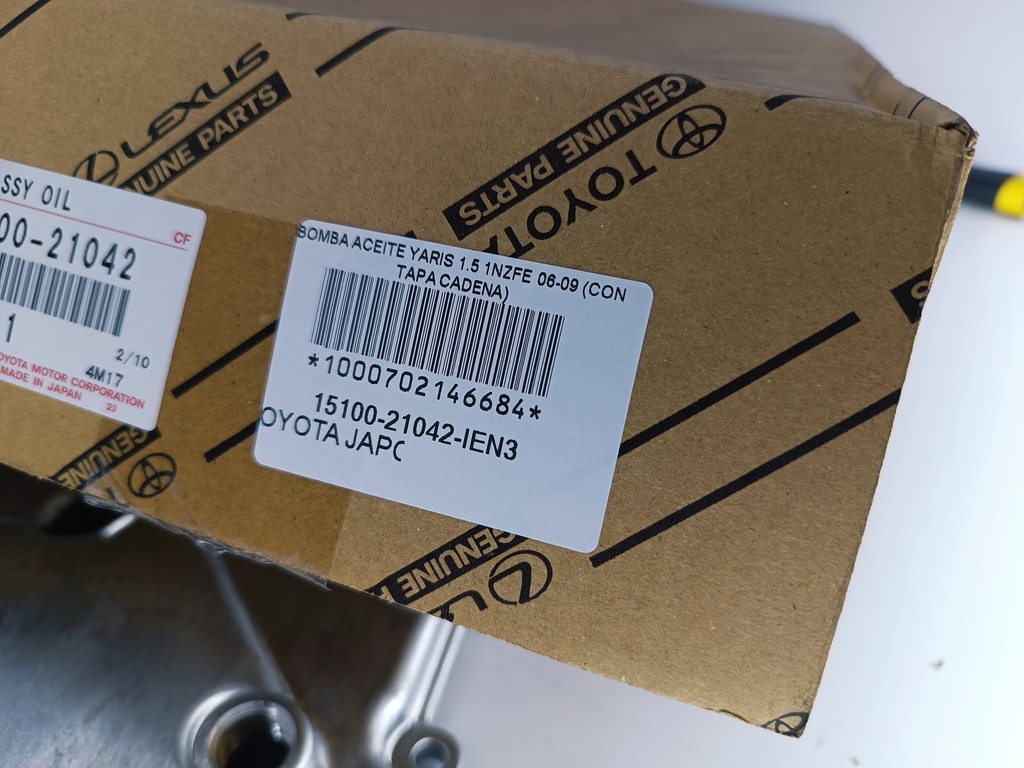 BOMBA ACEITE YARIS 1.5 1NZFE 06-09 (CON TAPA CADENA) - Vista 3