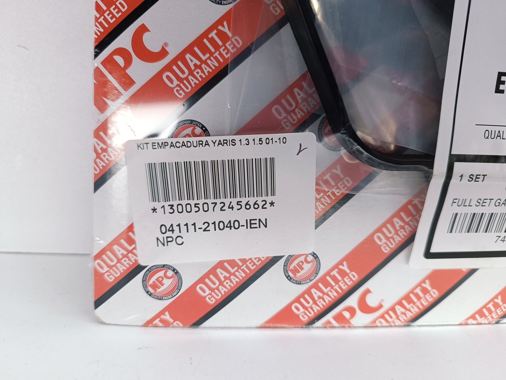 KIT EMPACADURA YARIS 1.3 1.5 01-10 (METAL) - Vista 2
