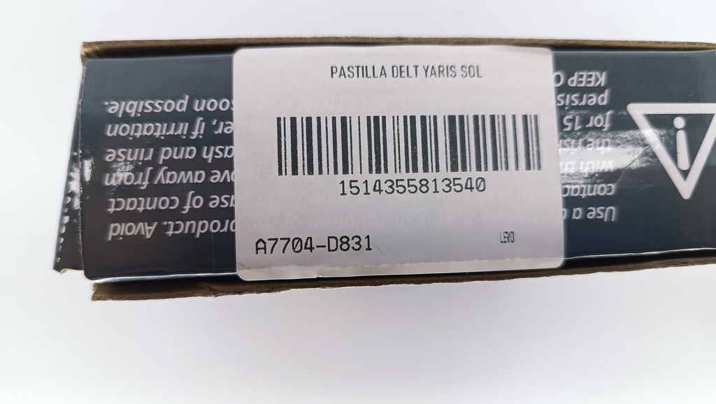 PASTILLA DELT YARIS SOL - Vista 4