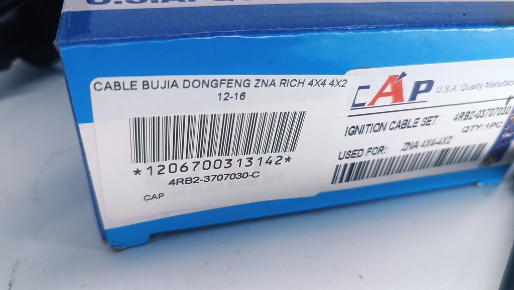 CABLE BUJIA DONGFENG ZNA RICH 4X4 4X2 12-16 - Vista 7