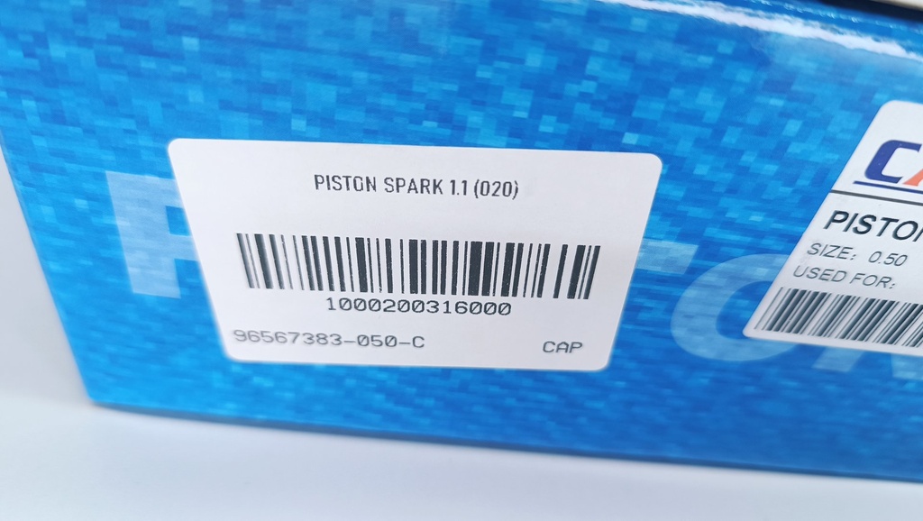 PISTON SPARK 1.1 (030) (1.2X1.2X2.5 68.5MM) - Vista 5