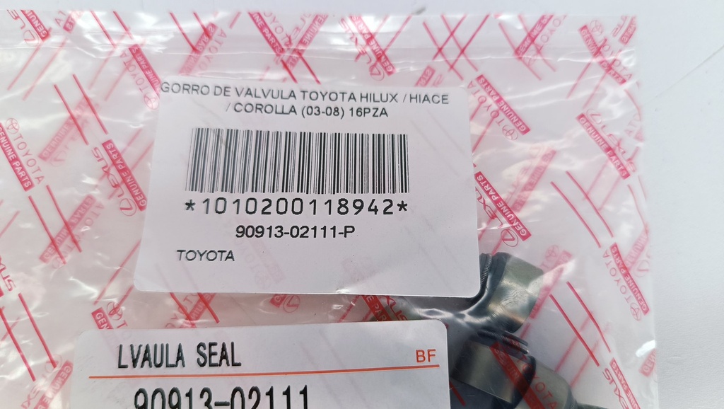 GORRO DE VALVULA HILUX HIACE 2.7 2TR COROLLA NEW SENSATION JUEGO DE 16 - Vista 4