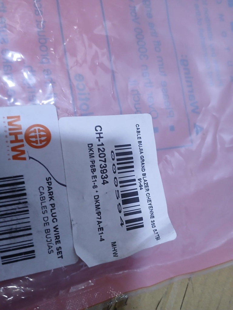 CABLE BUJIA GRAND BLAZER CHEYENNE 350 5.7 TBI 91-94 - Vista 4