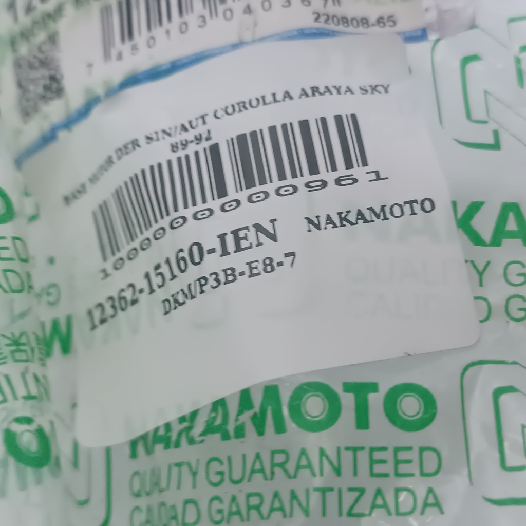 BASE MOTOR DER SIN/AUT COROLLA ARAYA SKY 89-92 - Vista 9
