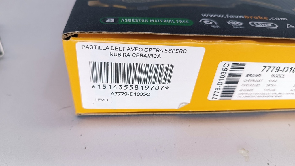 PASTILLA DELT AVEO OPTRA ESPERO NUBIRA CERAMICA - Vista 4