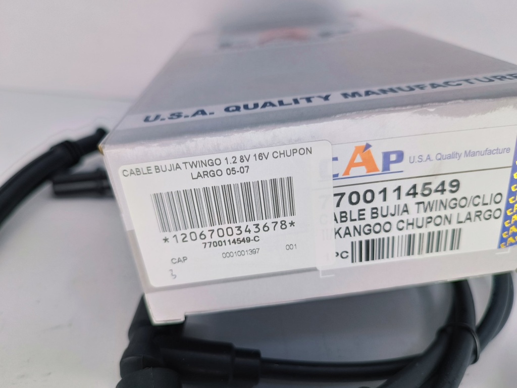 CABLE BUJIA TWINGO 1.2 8V 16V CHUPON LARGO 05-07 - Vista 5