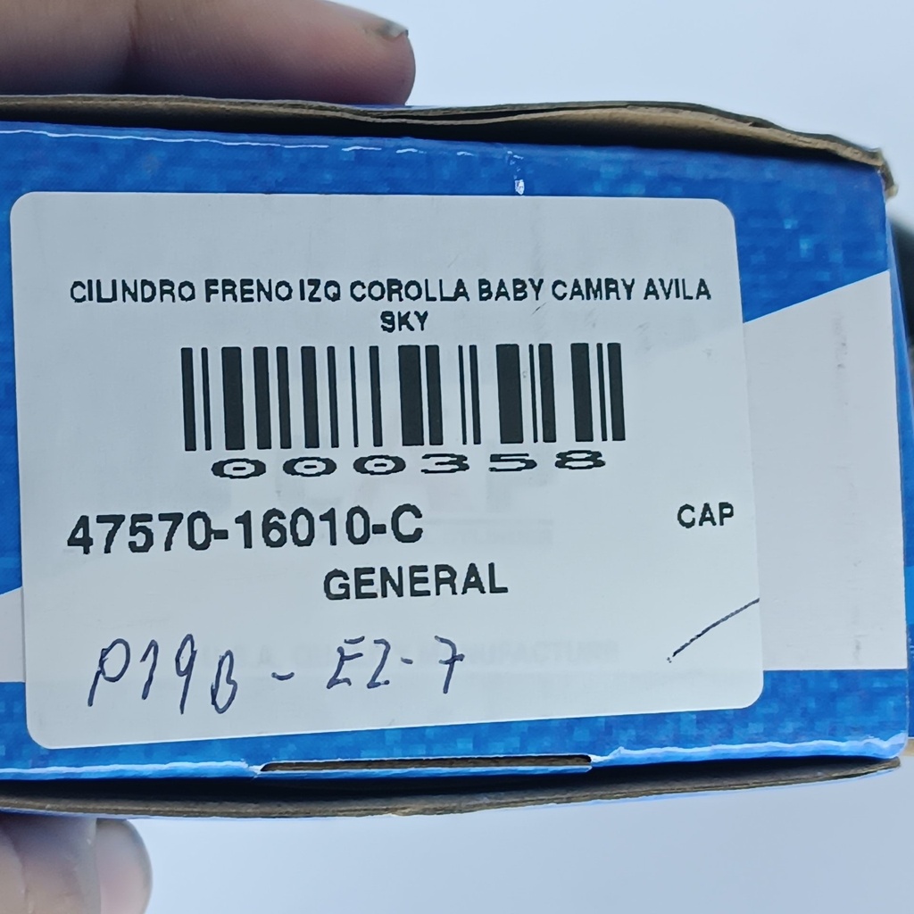 CILINDRO FRENO IZQ COROLLA BABY CAMRY AVILA SKY - Vista 8
