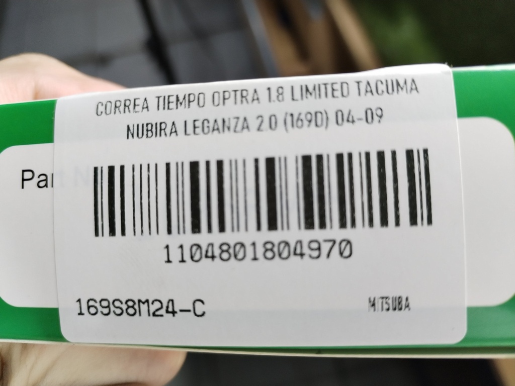 CORREA TIEMPO OPTRA 1.8 LIMITED TACUMA NUBIRA LEGANZA 2.0 (169D) 04-09 - Vista 8