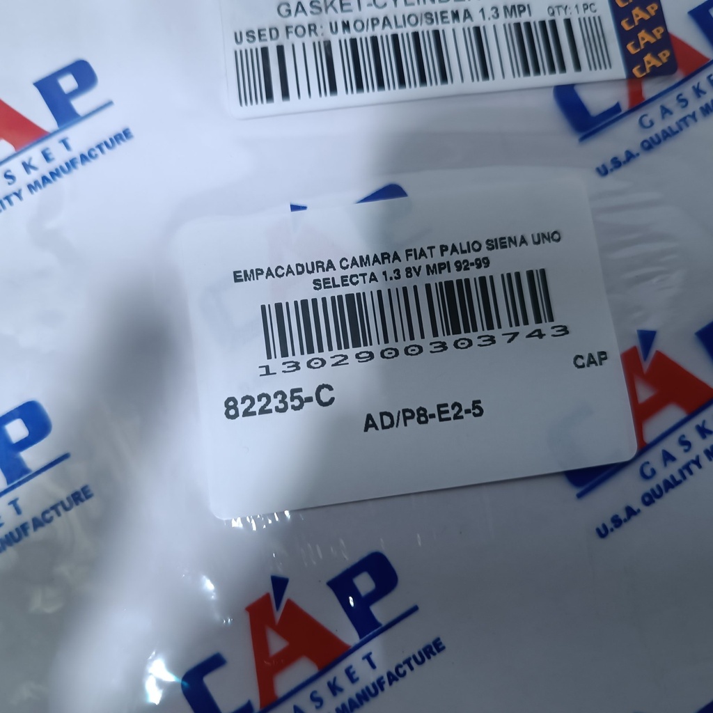 EMPACADURA CAMARA FIAT PALIO SIENA UNO SELECTA 1.3 8V MPI 92-99 - Vista 6