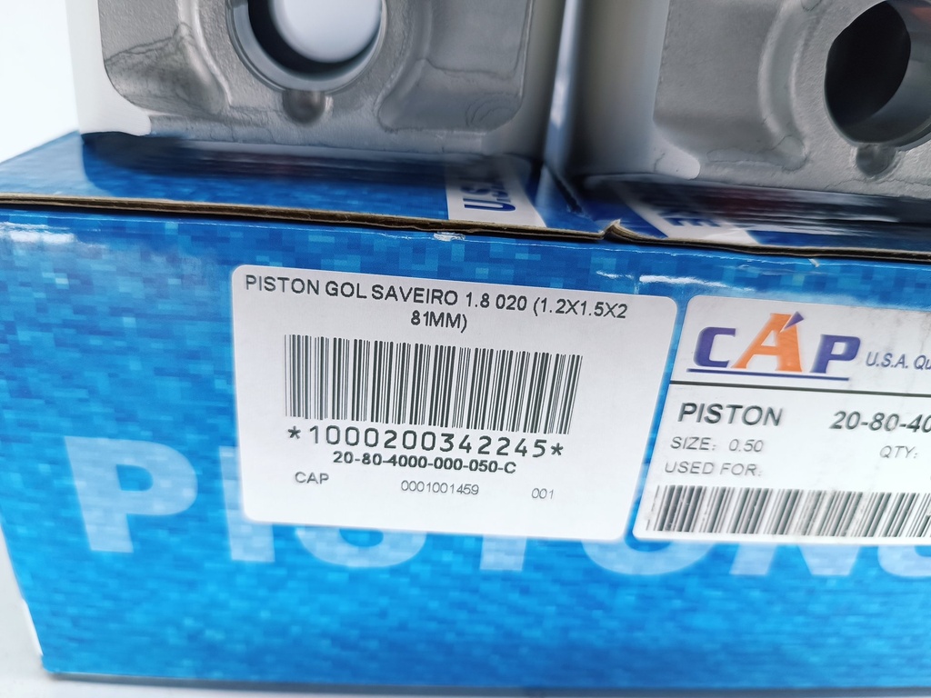 PISTON GOL SAVEIRO 1.8 020 (1.2X1.5X2 81MM) - Vista 4