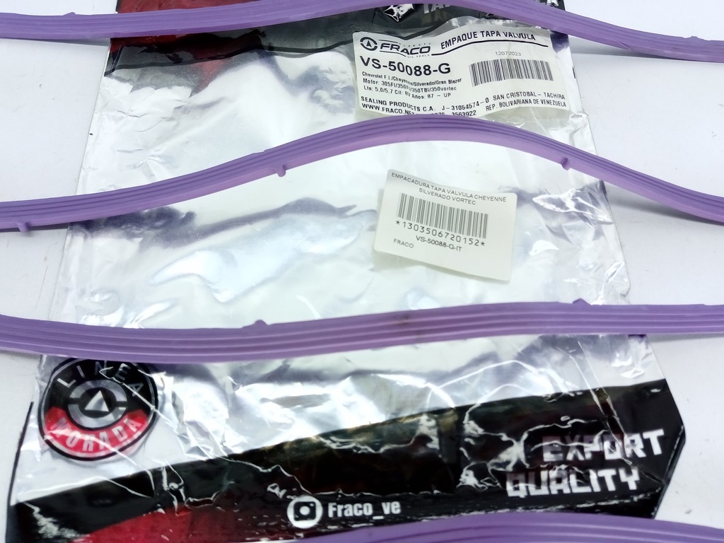 EMPACADURA TAPA VALVULA CHEYENNE SILVERADO GRAND BLAZER 305 350 TBI VORTEC - Vista 2