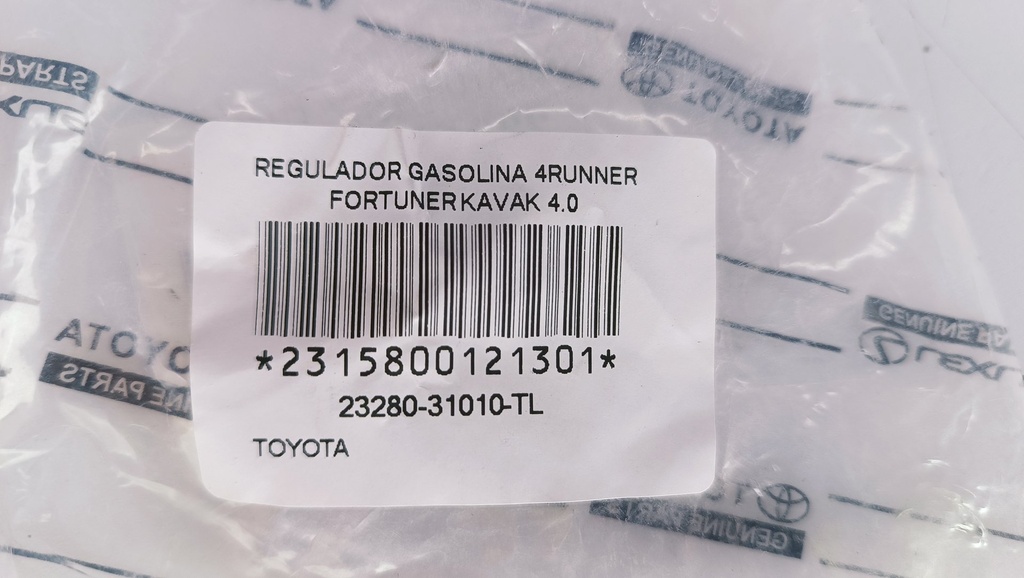 REGULADOR GASOLINA 4RUNNER FORTUNER KAVAK 4.0 - Vista 4