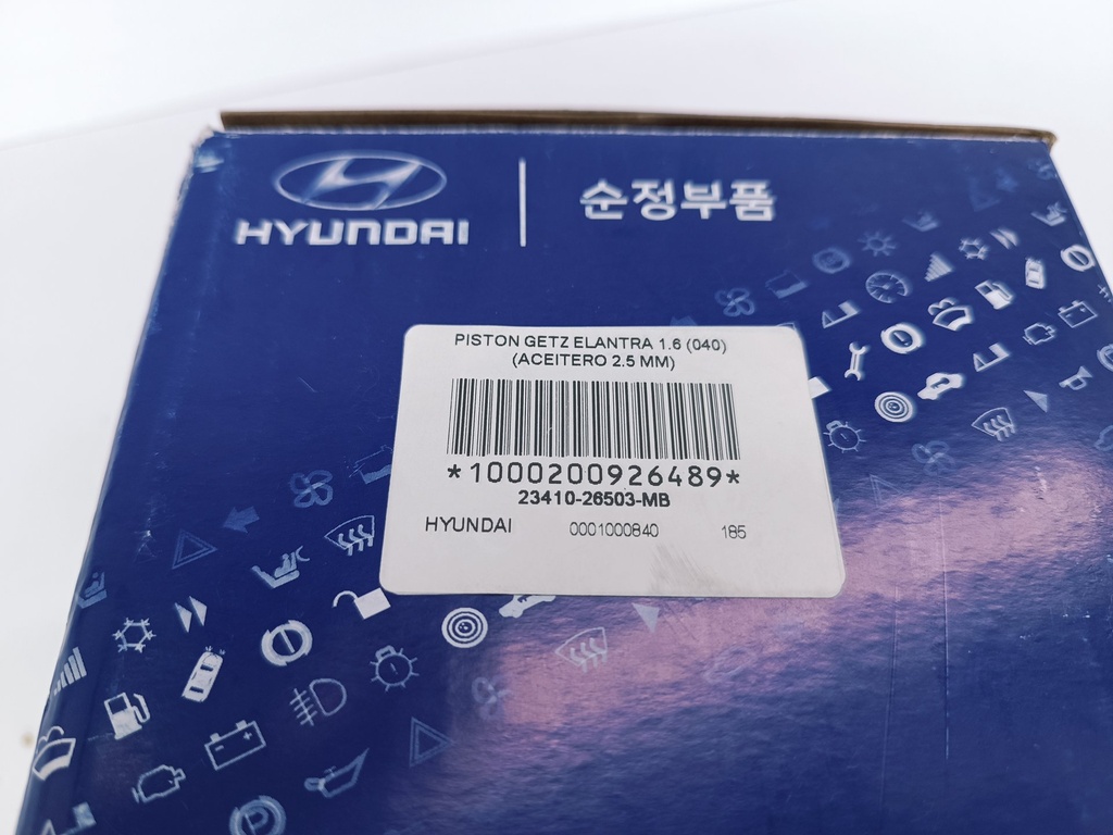 PISTON GETZ ELANTRA 1.6 (040) (1.2X1.2X2.5 76.5MM) - Vista 4