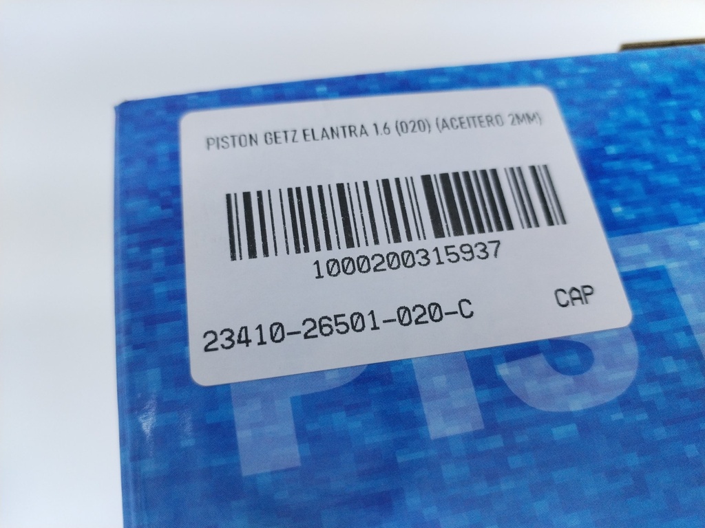PISTON GETZ ELANTRA 1.6 (STD) (1.2X1.2X2 76.5MM) - Vista 5