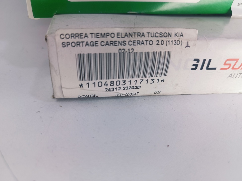 CORREA TIEMPO ELANTRA TUCSON KIA SPORTAGE CARENS CERATO 2.0 (113D) 02-12 - Vista 3