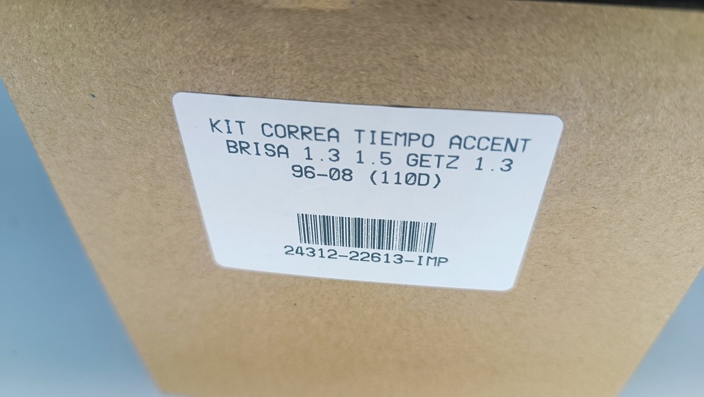 KIT CORREA TIEMPO ACCENT BRISA 1.3 1.5 GETZ 1.3 00-08 (110D) - Vista 9