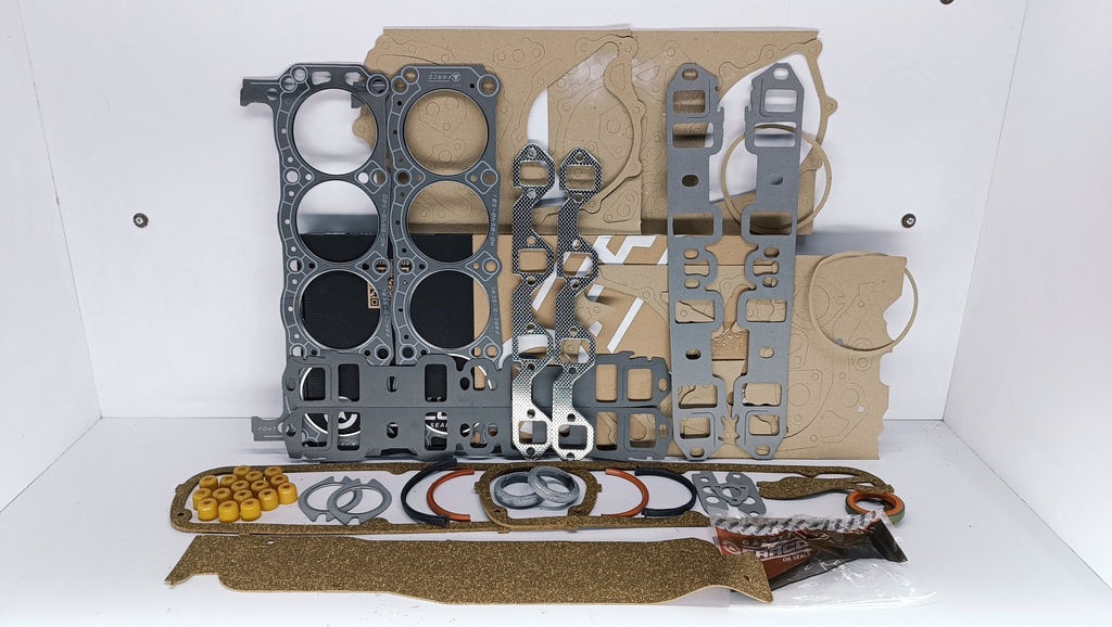 KIT EMPACADURA FORD LTD FAIRLANE CONQUISTADOR 68-83 260 289 302 8V 5 MOD VIEJO CUELLO - Vista 2