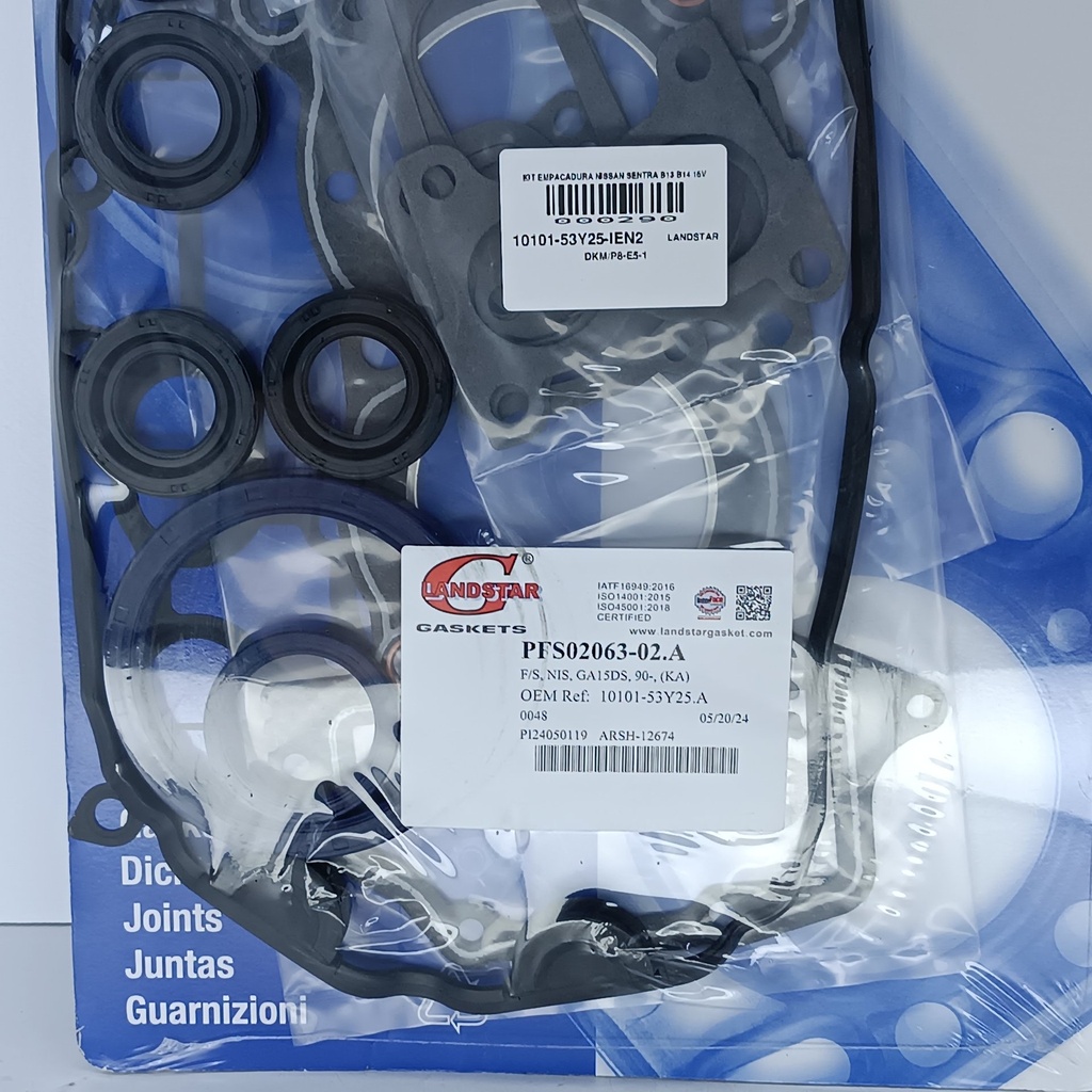 KIT EMPACADURA NISSAN SENTRA B13 B14 16V - Vista 4