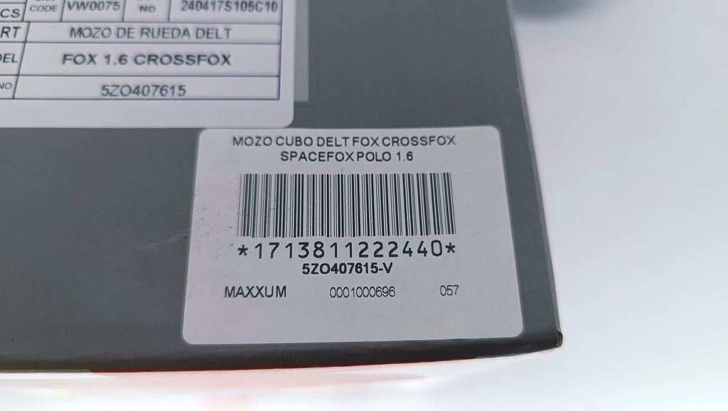 MOZO CUBO DELT FOX CROSSFOX SPACEFOX POLO 1.6 22 ESTRIA - Vista 4