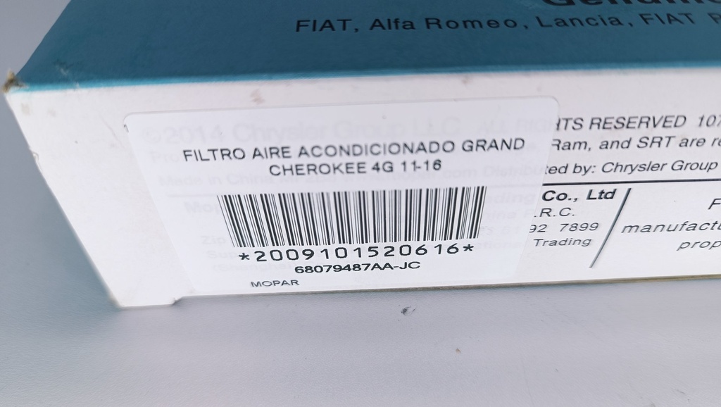FILTRO AIRE ACONDICIONADO GRAND CHEROKEE 4G 11-16 - Vista 4