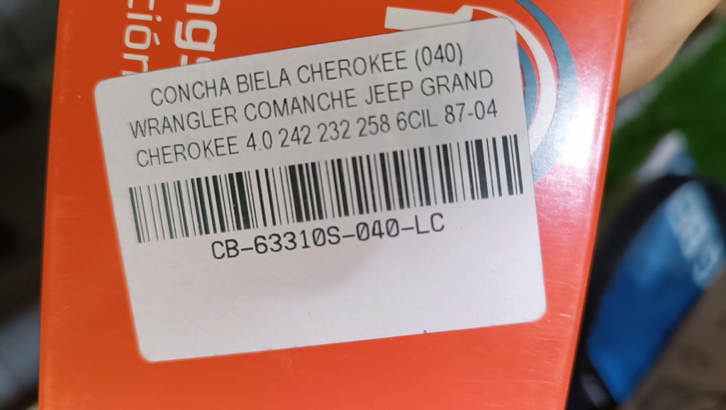 CONCHA BIELA CHEROKEE (040) WRANGLER COMANCHE JEEP GRAND CHEROKEE 4.0 242 232 258 6CIL 87-04 - Vista 5