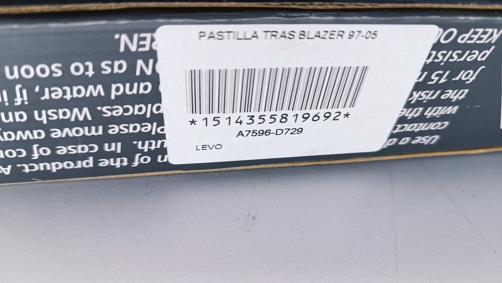 PASTILLA TRAS BLAZER 97-05 - Vista 4