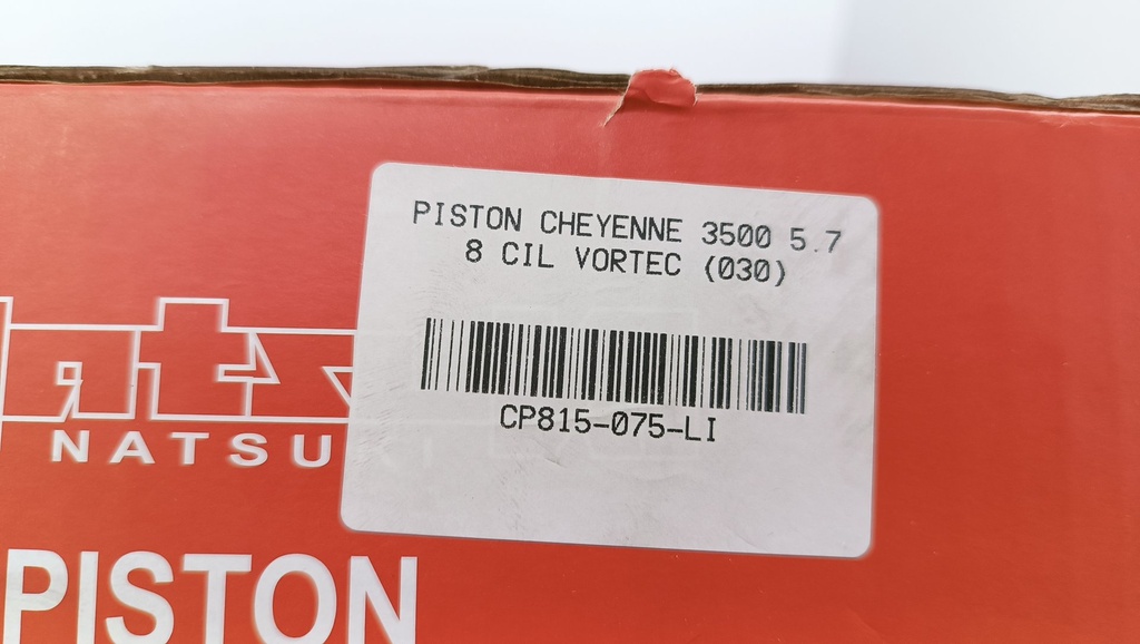 PISTON CHEYENNE 3500 5.7 8 CIL VORTEC (020) (1.5X1.5X3 101.5MM) PASADOR 23.5 - Vista 8