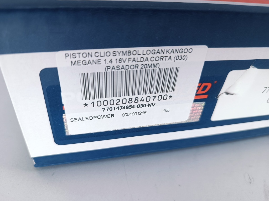PISTON CLIO SYMBOL LOGAN KANGOO MEGANE 1.4 16V FALDA CORTA (020) (PASADOR 20MM) - Vista 3