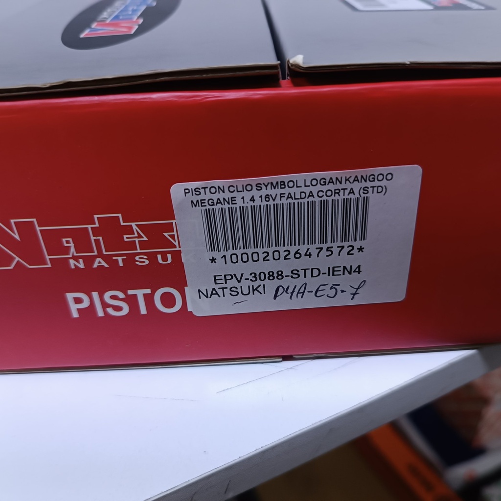 PISTON CLIO SYMBOL LOGAN KANGOO MEGANE 1.4 16V FALDA CORTA (STD) (PASADOR 20MM) - Vista 7